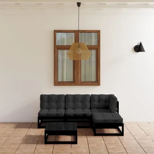 vidaXL 5-cz. zestaw wypoczynkowy do ogrodu, z poduszkami, lita sosna 3076543 - Meble ogrodowe - miniaturka - grafika 1