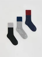 Skarpetki dla dzieci - Reserved - Skarpetki 3 pack - granatowy - miniaturka - grafika 1