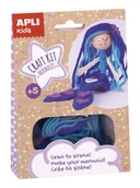 Zabawki kreatywne - Apli Kids Zestaw artystyczny Niebieska Syrenka - miniaturka - grafika 1