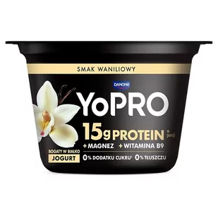 Danone YoPro Jogurt smak waniliowy 160 g - Kefiry, jogurty, maślanki - miniaturka - grafika 1