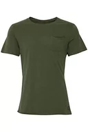 Koszulki męskie - Blend T-shirt męski, zielony (Forest Green 77235), L - miniaturka - grafika 1