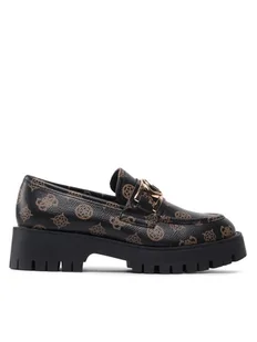 Guess Loafersy Ilary FL7ILR FAL14 Czarny - Półbuty damskie - miniaturka - grafika 1