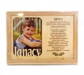 Ramki na zdjęcia - Ramka na zdjęcie IGNACY urodziny imieniny prezent - miniaturka - grafika 1