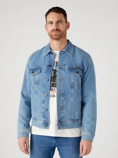 Wrangler Authentic Jacket Męska Kurtka Jeansowa Jeans Logo Jacket Empire W410El44L-M - Kurtki męskie - miniaturka - grafika 1