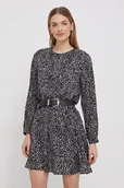 Sukienki - Pepe Jeans sukienka AZALEA kolor czarny mini rozkloszowana PL953445 - miniaturka - grafika 1