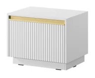 Szafki nocne - Stolik Nocny Royal S-54 Biały - miniaturka - grafika 1