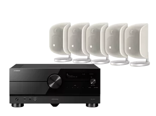 Kino domowe Yamaha RX-A6A czarny + 5 x M-1 biały - Kino domowe - miniaturka - grafika 1