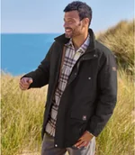 Kurtki męskie - Uniwersalna kurtka z kieszeniami Mężczyzna Atlas For Men - Kolor : Czarny - Rozmiar : 4XL - miniaturka - grafika 1