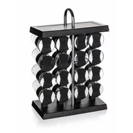 Pojemniki na przyprawy - Banquet Komplet pojemniczków do przypraw na stojaku AKCENT Black, 17 szt. - miniaturka - grafika 1