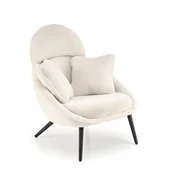 Fotele - Fotel Wypoczynkowy Merry Krem Halmar - miniaturka - grafika 1