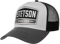 Czapka Highway Trucker by Stetson, szaro-czarny, One Size - Czapki i chusty sportowe męskie - miniaturka - grafika 1
