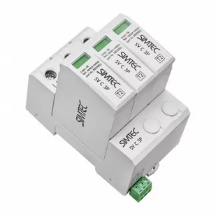 Warystorowy ogranicznik przepięć do instalacji fotowoltaicznych SV C 3P SIMTEC szary, typ 2; PV; - Akcesoria do kolektorów i fotowoltaiki - miniaturka - grafika 1