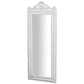 Lustra - Biscottini Lustro sypialnia 91x34x5 cm Made in Italy | Antyczne białe lustro shabby | Wall Lusterko | Lustro ścienne - miniaturka - grafika 1