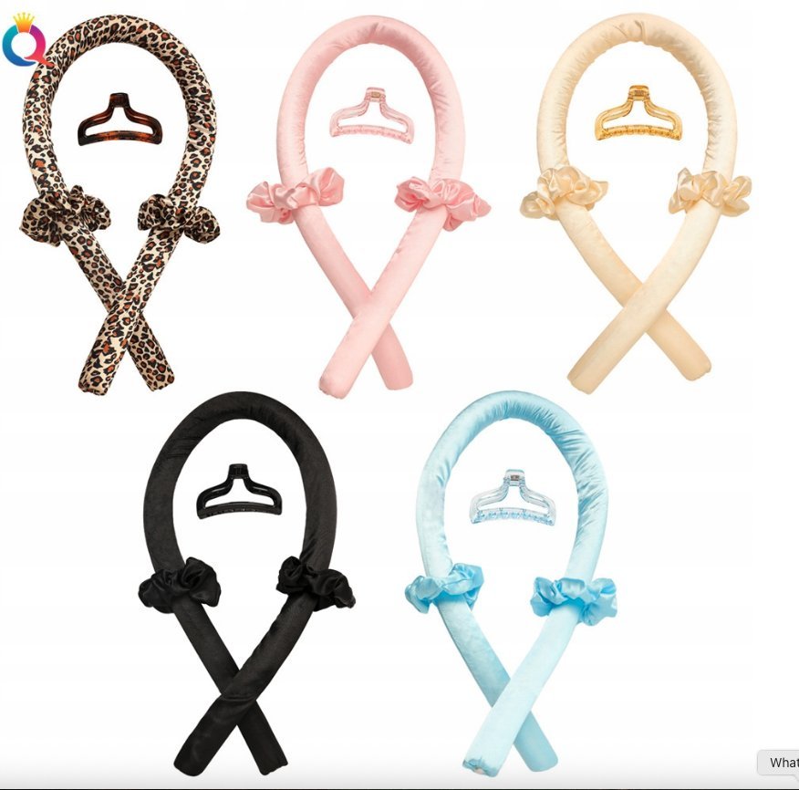 Opaska na włosy do kręcenia loków gumka klamra układanie fryzur kolory