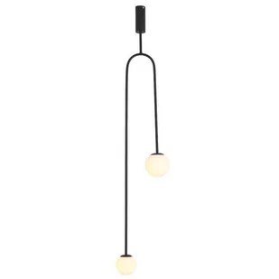 Lampa wisząca LOOP czarna 123 cm - ST-8928S black - Step Into Design - Lampy sufitowe - miniaturka - grafika 1