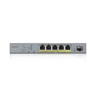 Pozostałe akcesoria sieciowe - ZyXEL GS1350-6HP GS1350-6HP-EU0101F - miniaturka - grafika 1