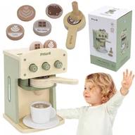 Zabawki interaktywne dla dzieci - ZABAWKOWY DREWNIANY EKSPRES DO KAWY ZIELONY - miniaturka - grafika 1