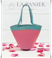 Torebki damskie - Koszyk torba koralowa miejska na lato shopper na ramię wakacyjna La Panier - miniaturka - grafika 1