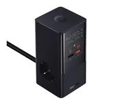 Ładowarki do telefonów - Baseus PowerCombo 100W Czarny - miniaturka - grafika 1