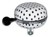 Dzwonki do roweru - Basil, Dzwonek rowerowy, Big bell polkadot white/black dots, 80 mm - miniaturka - grafika 1