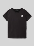 Koszulki dla chłopców - T-shirt z nadrukiem z logo - miniaturka - grafika 1