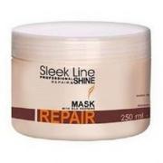 Maski do włosów - Stapiz Sleek Line Repair Mask Maska z jedwabiem do włosów zniszczonych 250 ml - miniaturka - grafika 1