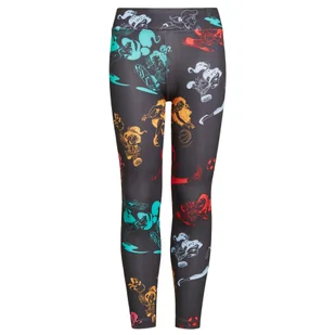 Legginsy sportowe dla dzieci Adidas Disney Comfy Princesses Tight - Spodnie sportowe damskie - miniaturka - grafika 1