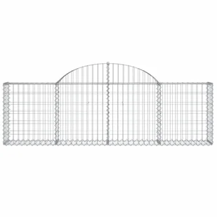 vidaXL Kosze gabionowe, 5 szt, 200x30x60/80 cm, galwanizowane żelazo - Ogrodzenia - miniaturka - grafika 5