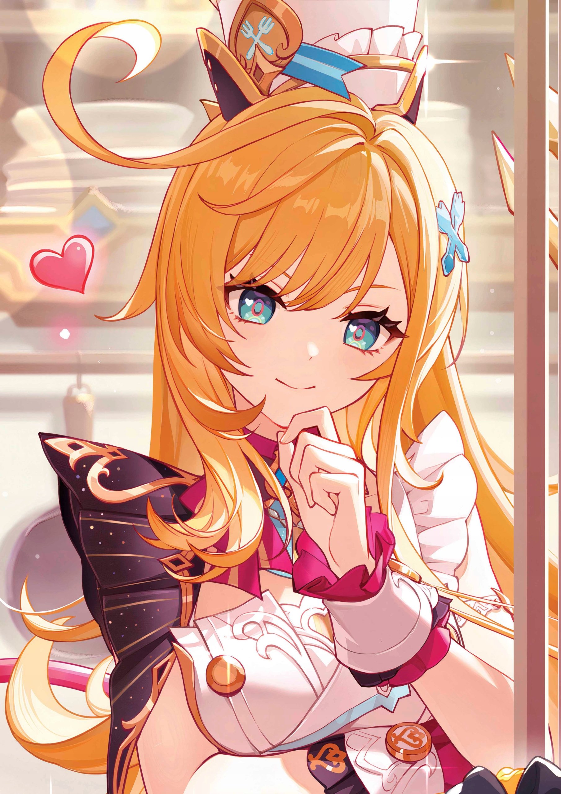 Plakat A3 Genshin Impact Anime Gra Escoffier