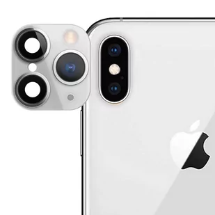 Naklejka na iPhone 11 Pro z fałszywym szkłem aparatu — biała - Pozostałe akcesoria do telefonów - miniaturka - grafika 1