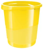 Przybory szkolne - Esselte Polska - Kosz na śmieci Europost Vivida 14l, żółty 623946 - miniaturka - grafika 1
