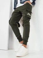 Spodnie męskie - Spodnie męskie bojówki zielone Dstreet UX4162-XXL - miniaturka - grafika 1