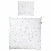 Łóżeczka i kojce - Roba Pościel Kołyskowa 2-Częściowa, Zestaw Do Kołyski"Magia Gwiazd Szara", Pościel Dziecięca 80 X 80 Cm, 100% Bawełna - miniaturka - grafika 1