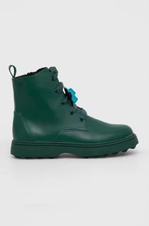 Buty dla dziewczynek - Camper botki skórzane dziecięce TWS Kids kolor zielony - grafika 1