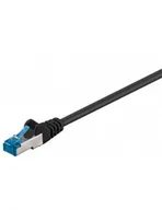 Patchcordy - Kabel Lan Patchcord Cat 6A S/ftp czarny 0,25m - miniaturka - grafika 1