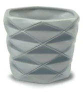 Donice - Doniczka Dekoracyjna Szara Ceramiczna 15 cm - miniaturka - grafika 1