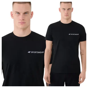 Koszulka męska bawełniana 4F 4FWAW25TTSHM3457-20S Czarny M - Koszulki męskie Koszulka męska bawełniana 4F 4FWAW25TTSHM3457-20S Czarny M - Koszulki męskie - miniaturka - grafika 1