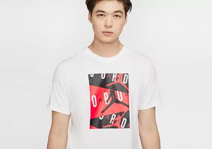 Nike Air Jordan Crew Tee White - Koszulki męskie - miniaturka - grafika 1