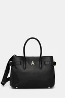 Torebki damskie - Patrizia Pepe torebka skórzana kolor czarny 8B0282 L162 - miniaturka - grafika 1