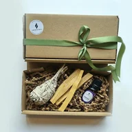 Zestawy upominkowe - Zestaw - Palo Santo,  Szałwia, olejek eteryczny Lawenda 10ml - miniaturka - grafika 1