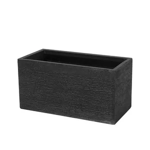 Blumfeldt Beliani czarna prostokątna 60 x 29 x 30 cm MYRA - Donice - miniaturka - grafika 1