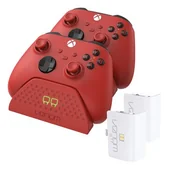 Gadżety dla graczy - VENOM Stacja dokująca VENOM VS2879 Czerwona - miniaturka - grafika 1