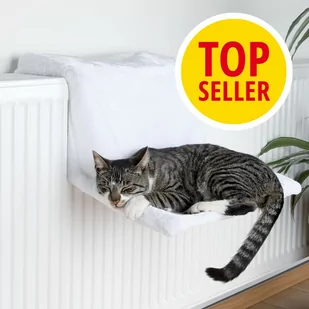 Trixie de Luxe legowisko na kaloryfer, białe - Dł. x szer. x wys.: 45 x 31 x 24 cm - Legowiska dla kotów - miniaturka - grafika 1