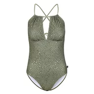 Stroje kąpielowe - Regatta Unisex - kostium na Halloween dla dorosłych Jednoczęściowy kostium kąpielowy, Zielone pola streszczenie druku, 36 - miniaturka - grafika 1