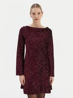 Sukienki - Rinascimento Sukienka koktajlowa CFC0126781003 Bordowy Regular Fit - miniaturka - grafika 1