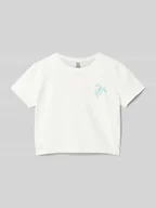 Koszulki dla dziewczynek - T-shirt krótki z nadrukiem z motywem - miniaturka - grafika 1