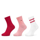 Skarpetki dla dzieci - Zestaw 3 par wysokich skarpet dziecięcych Tommy Hilfiger 701236330 Różowy - miniaturka - grafika 1
