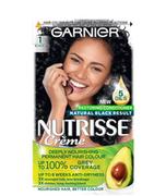 Farby do włosów i szampony koloryzujące - Farba do włosów Garnier Nutrisse Crème Nourishing Color 1 Black 60 ml (3600541375673) - miniaturka - grafika 1