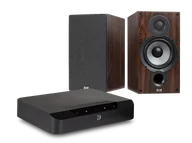 Zestawy stereo - Bluesound POWERNODE EDGE (czarny) + Debut 2.0 B6.2 (orzech) - miniaturka - grafika 1