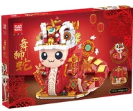 Klocki - Klocki Smok Chiński Zestaw Klocków Kultura Wschodu Mały Smok Animal 03 - miniaturka - grafika 1